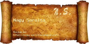 Nagy Sarolta névjegykártya