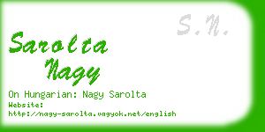 sarolta nagy business card